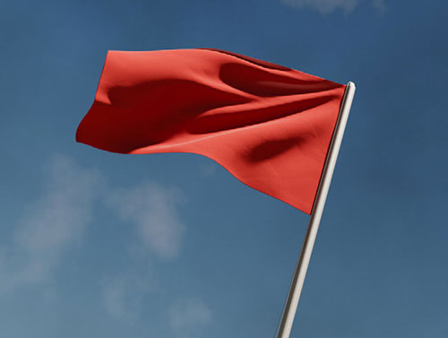 flaga czerwona